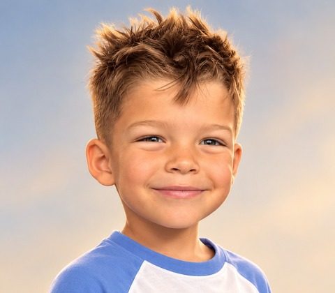 A grandson as a 3D hero