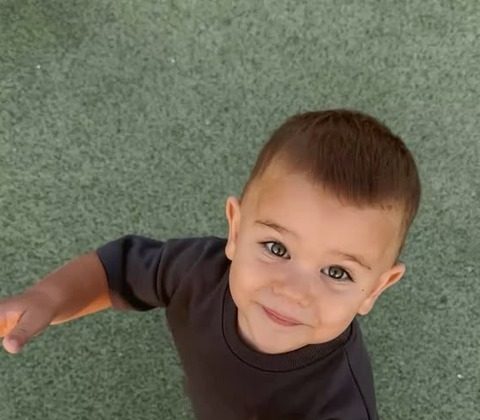 A toddler boy — original photo