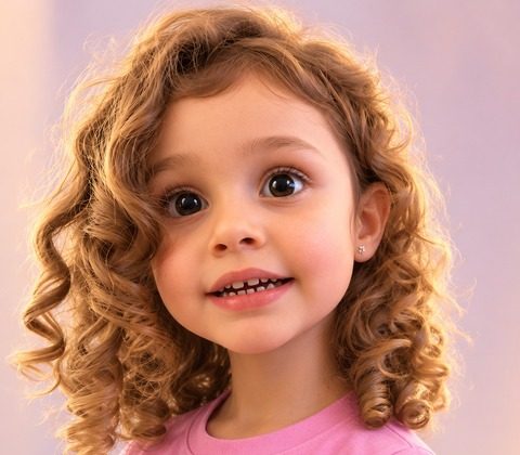 A granddaughter as a 3D hero